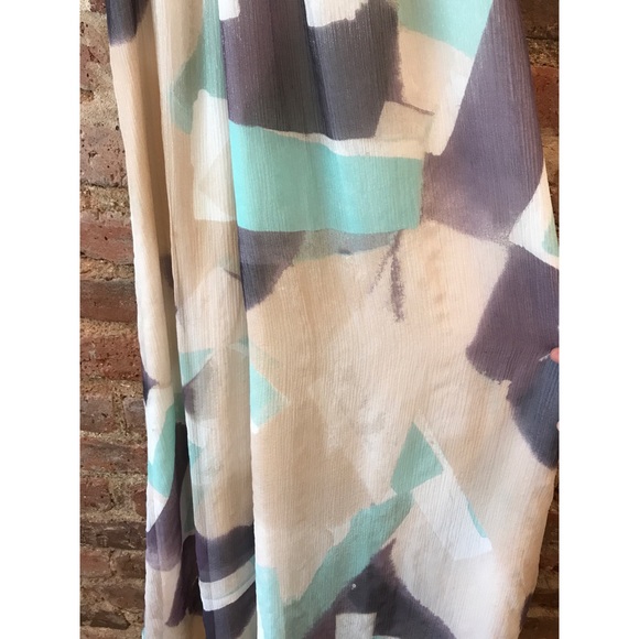 Sold ❌ Armani Exchange Silk Pastel Maxi Dress - Picture 4 of 8